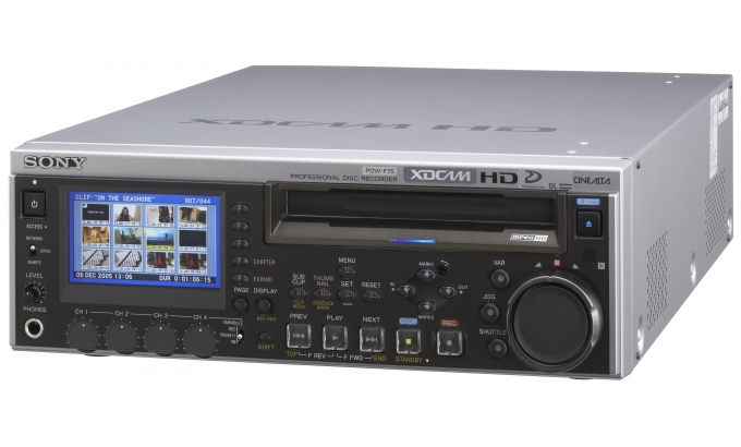 Pdw F75 Xdcam Hd Professional Disc Recorder Sony Pro