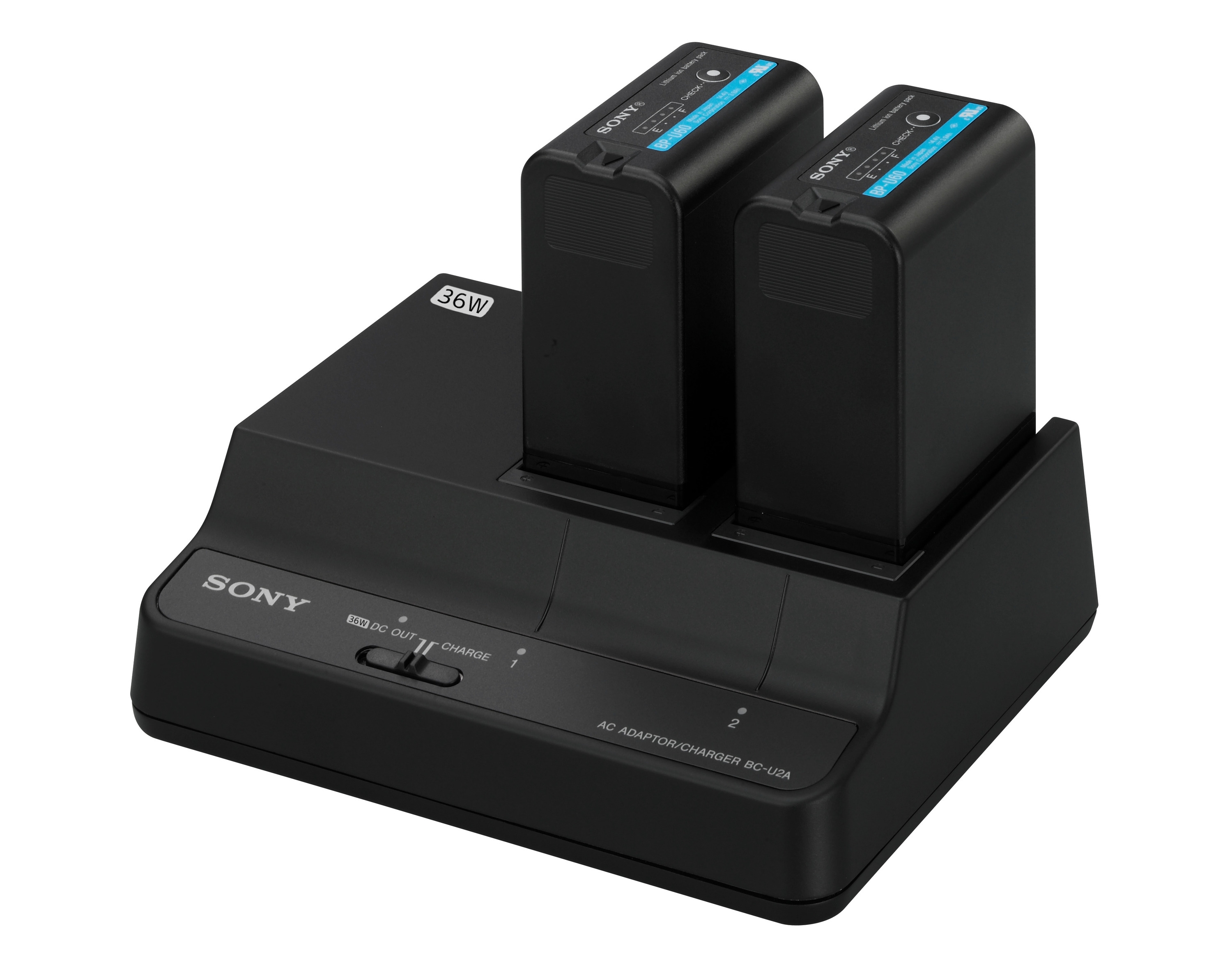 BC-U2A Two-channel simultaneous Battery charger/AC adaptor - Sony Pro