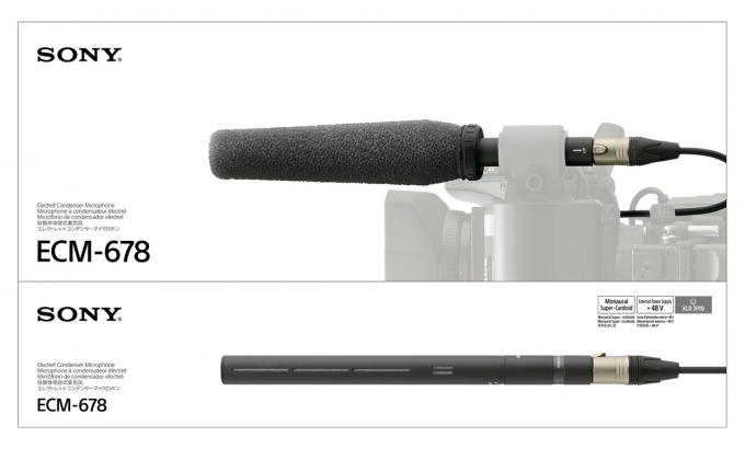 ECM-678 Shotgun Electret Condenser Microphone - Sony Pro