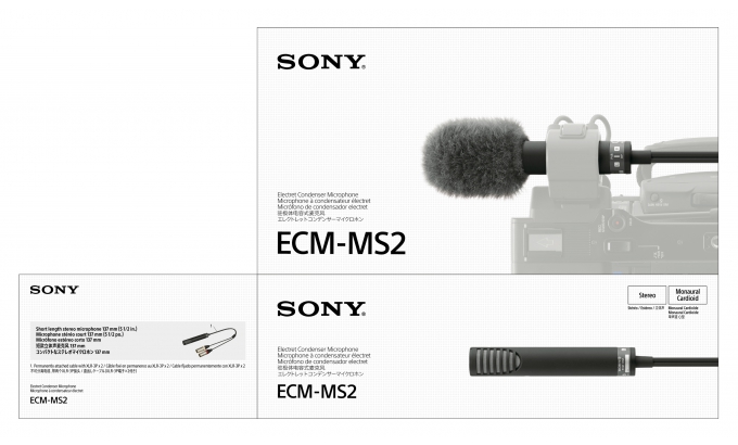 ECM-MS2 Compact Electret Condenser Microphone - Sony Pro